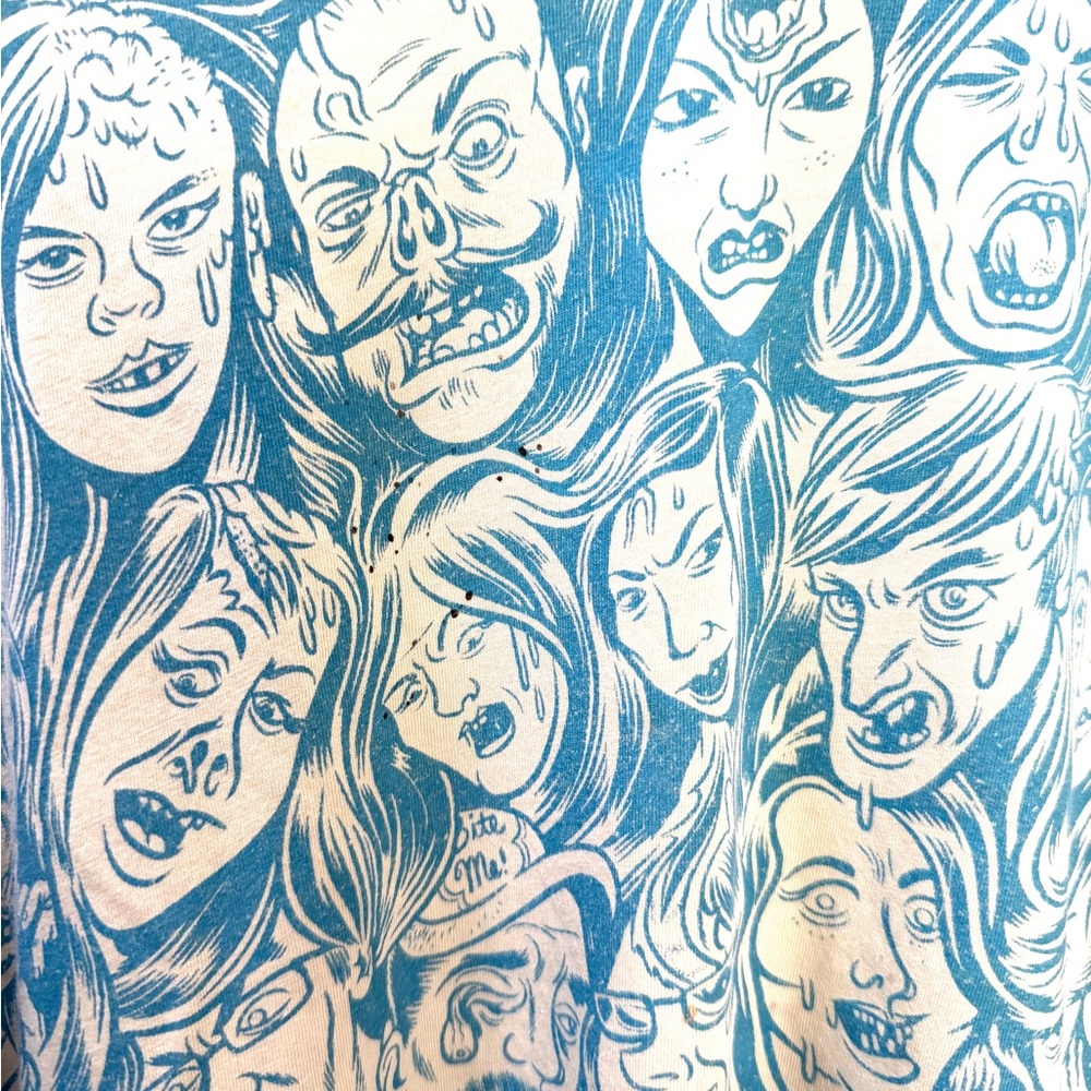 Threadless Graphic Tee, Comic Art Faces, Artist R… - image 2